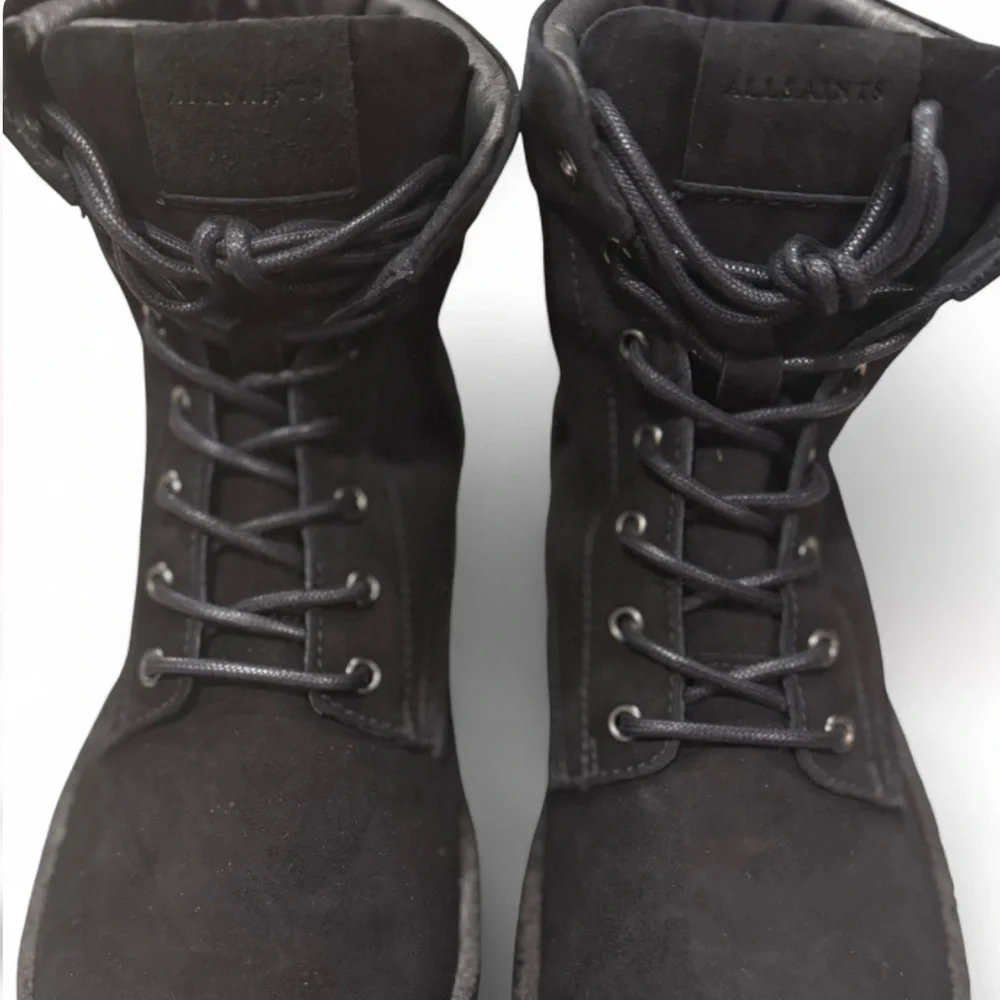 AllSaints ‘Kip’ Suede Hi-Top Lace-Up Boots Size US Men’s 10